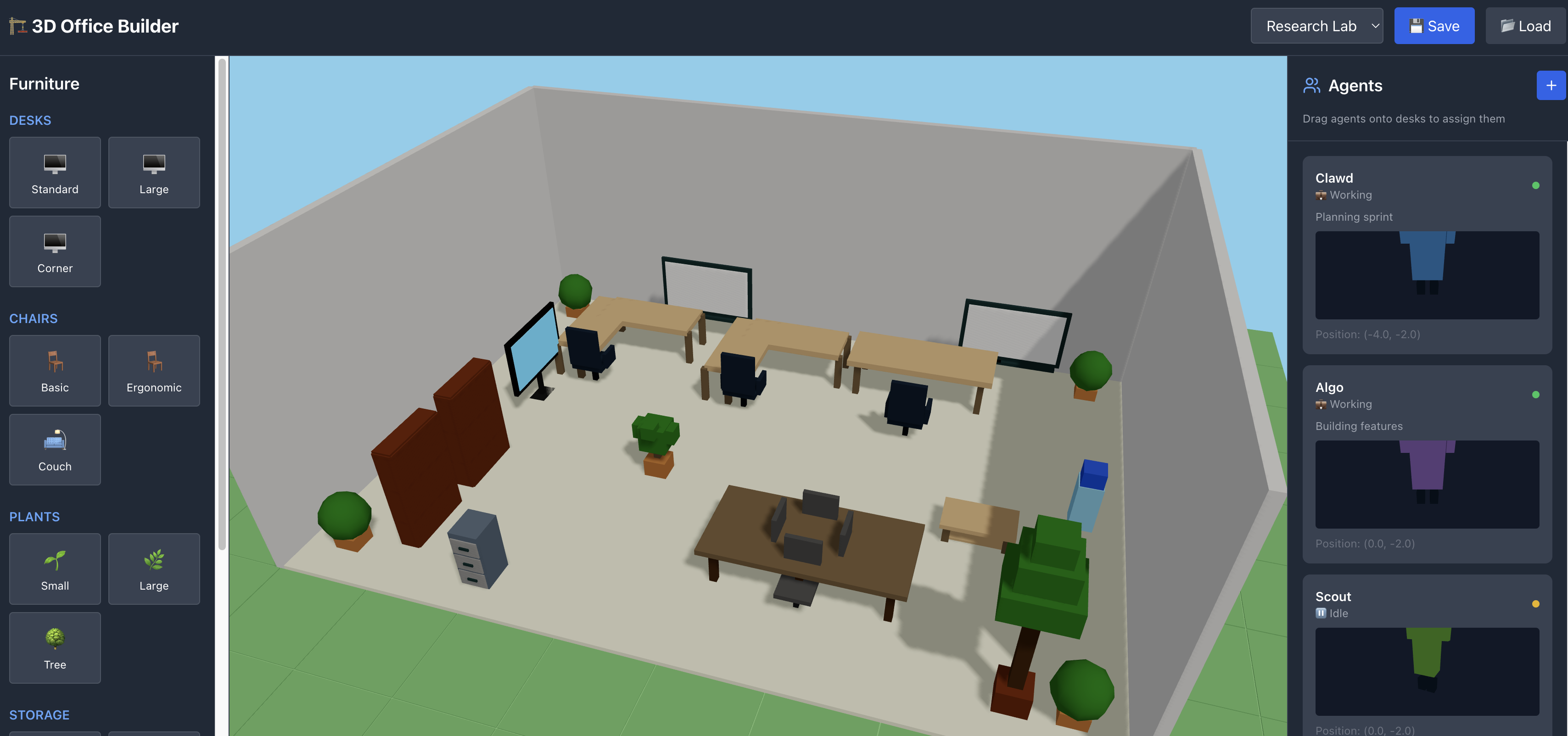 PixelOffice 3D Office Builder
